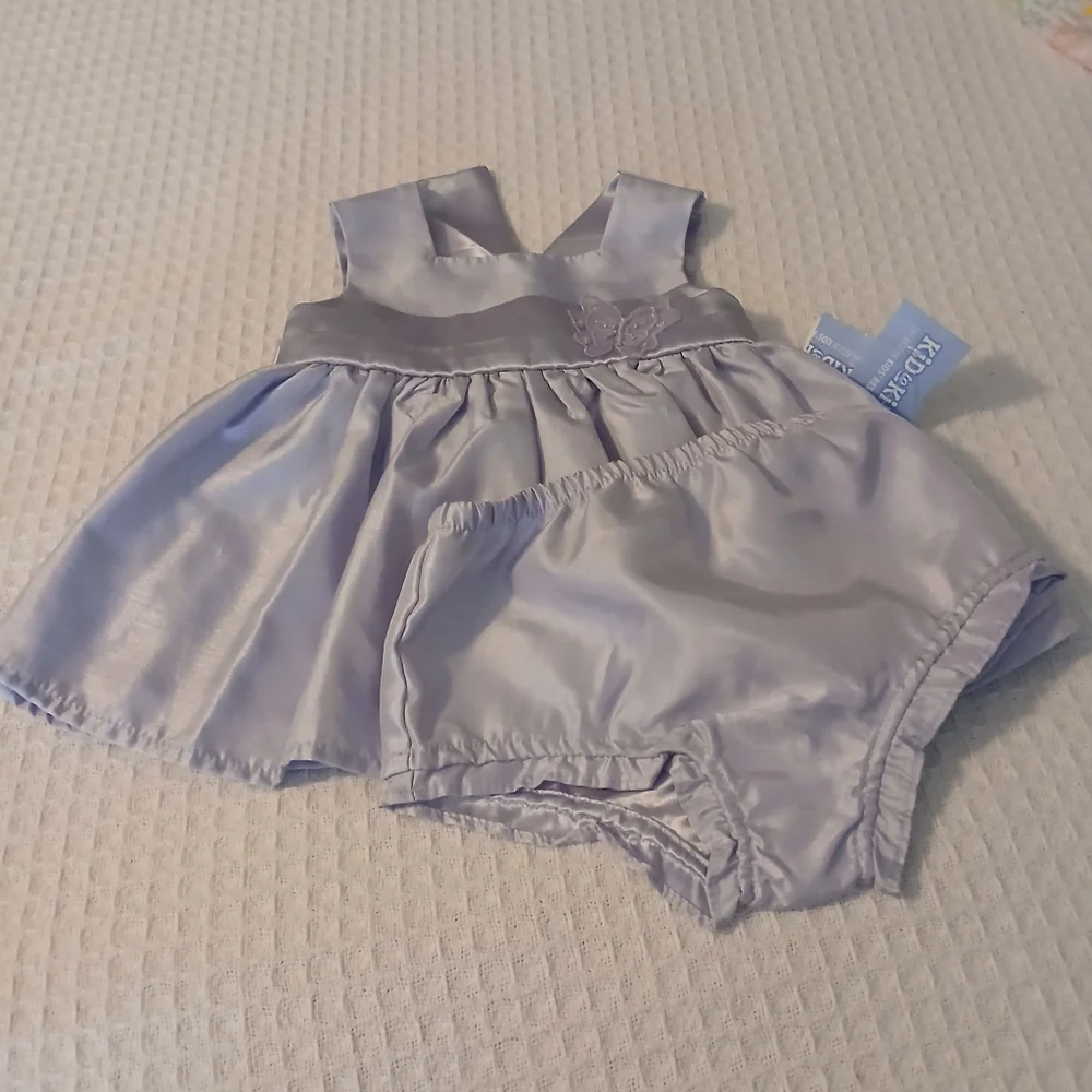 Elegant Lavender Kids Dress Set